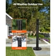 thumbnail image 5 of KFFKFF Ashtray Bin, Business-Grade Cylinder Ash Container, Standalone and Durable Exterior Ash Disposal for Lawn, Workspace, Eatery, Inn, Pub, Terrace, Ebony, 5 of 9
