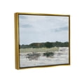 thumbnail image 3 of Coastal Vast Hills Landscape Landscape Painting Metallic Gold Framed Art Print Wall Art, 3 of 6
