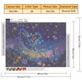 thumbnail image 3 of TISHIRON Diamond Art Painting Kits,12x16 inch 5D DIY Butterfly in the Night Sky Diamond Art Crafts Kit for Adults and Kids Beginners, 3 of 7