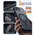 thumbnail image 4 of [PST] iPhone 17e / 16e Case, Hybrid Silicone Matte Back Cover with Magnetic (MagSafe Compatible), 4 of 5