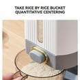 thumbnail image 4 of Ltdhehe Rice Dispenser Cereal Containers Storage Sealed Proof Cereal Dispenser With Lid With Measuring Cup And Dial Clear Visible Design For Soy Corn Grain Dry Foods, 4 of 6