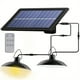 thumbnail image 2 of 1pc Solar Pendant Light Indoor Outdoor Solar Powered LED Shed Light Barn Lights With Remote Control For Garage Garden Porch, 2 of 5