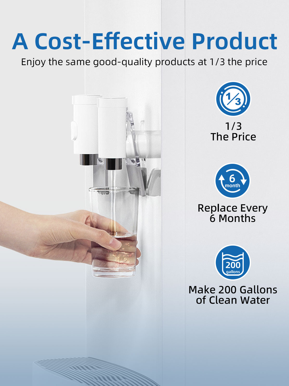 Sudon EDR1RXD1 Water Filter 1 Compatible with Whirlpool Refrigerator Everydrop 1 W10295370A W10295370 WHR1RXD1 Replacement for Kenmore 46-9081 46-9930 P5WB2L P8RFWB2L P8WB2L P4RFWB Ice Filters 3-Pack