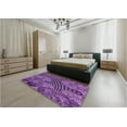 thumbnail image 5 of Ahgly Company Machine Washable Indoor Rectangle Transitional Purple Area Rugs, 7' x 9', 5 of 7
