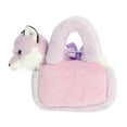 thumbnail image 5 of Aurora - Small Purple Fancy Pals - 8.5" Glitter Fox - Fashionable Stuffed Animal, 5 of 6