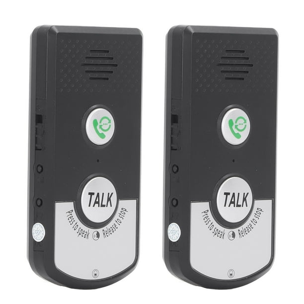 Timbres de Intercomunicación Inalámbricos Intercomunicador Recargable Timbre de Puerta Electrónico a Prueba de Agua Timbre de Intercomunicador con 2 Vías de Conversación y ANGGREK Otros