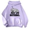 thumbnail image 3 of shqvo Just Do Nothing Hoodie Women Cute Graphic Lightweight Sweatshirts Long Sleeve Oversized Casual Workout Cute Hoodies Pullover Tops Hooded Sweatshirts for Teen Girls, 3 of 4