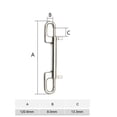 thumbnail image 6 of 2X Diving Hook Stainless Steel Double Ended Bolt Snap Hook for Scuba Diving Pet Leash Camera Strap Keychain Hammock, 6 of 6
