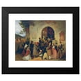thumbnail image 2 of Friedrich Johann Treml 24x20 Black Modern Framed Museum Art Print Titled - Pilgrims (1842), 2 of 5