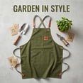 thumbnail image 5 of Unique Bargains Adjustable Long Waist Kitchen Apron with Pockets for People Green, 5 of 6