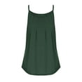 thumbnail image 4 of Up to 30% off! Kmdttou Womens Pleated Tank Tops Spaghetti Strap Camisole Tops Curved Hem Fashion Suspender Tops Fashion Layering Slim Trendy Cool Tops, 4 of 6