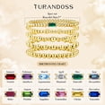 thumbnail image 6 of Turandoss 5PCS Birthstone Bracelets for Women, Dainty Layered Emerald 14K Gold Plated Beaded Birthstone Bracelets Set Trendy Waterproof Stackable Jewelry Birthday Valentines Gifts for Women Girls, 6 of 8
