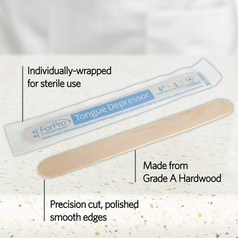 Large wax applicator stick 500 pack 6x3/4body waxing sticks large  birchwood wooden tongue depressors Medical Grade Quality