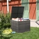 Outdoor Wicker Storage Box 90 Gallon Resin Deck Box Brown - Walmart.com