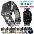 thumbnail image 1 of For Apple Watch Band 42/44/45mm or 38/40/41mm, Stainless Steel Strap For Applefor Apple Watch Series SE 7 6 5 4 3 2 1, 1 of 3