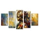 thumbnail image 1 of Cuadro Decorativo Cuadros Abigail Abstracto Mujer con Mascara Set de 5 Piezas, 1 of 5