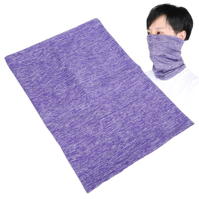 Pañuelo facial multifuncional transpirable, elástico, suave, lavable, banda para el pelo (morado)