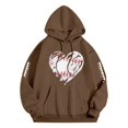 thumbnail image 3 of Oversized Hoodies for Women Casual Long Sleeve Loose Fit Tops Baseball Print Crewneck Fall Lightweight Sweatshirts, 3 of 3