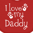 thumbnail image 4 of Inktastic I Love My Daddy Fathers Day Boys or Girls Baby Bib, 4 of 4
