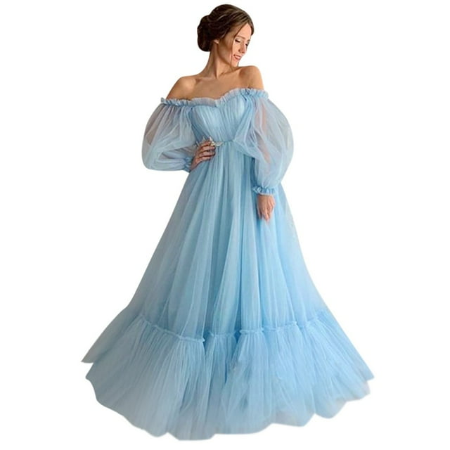 2025 Robe de Mariée Mignonne pour Femmes, Couleur Unie, Manches Longues, Col à Revers, Petite, Robes d'Automne, Gaze, Longue, Pleine