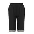 thumbnail image 3 of Womens Cotton Linen Casual Shorts Linen Shorts For Women Summer Shorts Women Womens Athletic Shorts High Waisted Bermuda Shorts For Women Elastic Waist Shorts Women Workout Shorts Women, 3 of 9