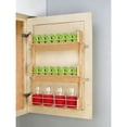 thumbnail image 5 of 21" 3-Tier Pull Out Shelf Organizer for Kitchen Cabinets, Pantry Storage Spice Seasoning Rack, Door/Wall Mounted, Maple Wood, 5 of 8
