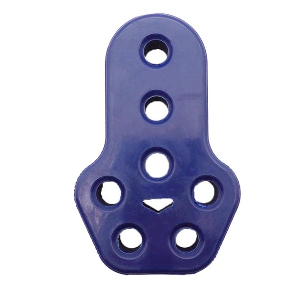 1 buje de suspensión de tubo, pieza de modificación de 7 orificios, amortiguador de goma de 11mm de diámetro interior azul Zulema Buje colgante de escape