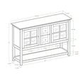 thumbnail image 3 of Manor Park Rustic Farmhouse Buffet and Storage Cabinet - Multiple Finishes, 3 of 9