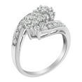 thumbnail image 4 of 14K White Gold 7/8ct. TDW Diamond Cluster Ring Band (H-I,I1-I2), 4 of 8