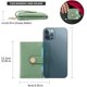 thumbnail image 5 of Slim Wallet for Women,Blocking Bifold Credit Card Holder with Zipper Coin Pocket,ID Window,Keychain（green）, 5 of 5