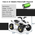 thumbnail image 2 of Aimee Lii 6V Kids Electric ATV, Kids Four Wheeler, ATV for Kids Ages 4-8, White, 2 of 7