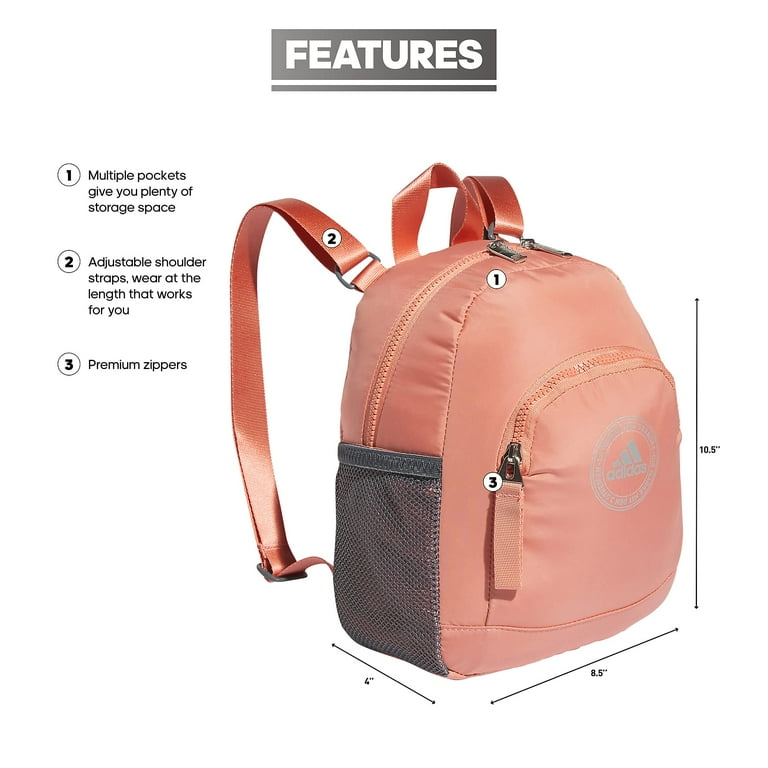Adidas silver metallic backpack online