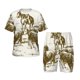 thumbnail image 1 of Balery Cattle Drive By Two Cowboys Conjunto de Pijama Infantil de Manga Corta con Estampado – Ropa de Dormir de Algodón Suave-Large, 1 of 6