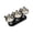 🥑 Black_Base#1828, variant on Wooden Pet Bowl Stand Adjustable Tilted Raised Feeder • Triple Bowl Elevated Pet Diner • Non-Slip Solid Wood Base • Easy-CleanStainless Steel Bowls