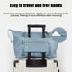 thumbnail image 5 of Bolsa de viaje grande, expandible, para gimnasio, con funda para carrito y bolsillo impermeable, para mujer, espaciosa y ligera, ideal para escapadas de fin de semana, gimnasio y playa., 5 of 8
