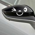 thumbnail image 4 of Smiley Face Car Side Mirror Stickers - Waterproof, Personalized Decals for Scratch Cover, Safety & Decoration, 2 Pcs, 4 of 6