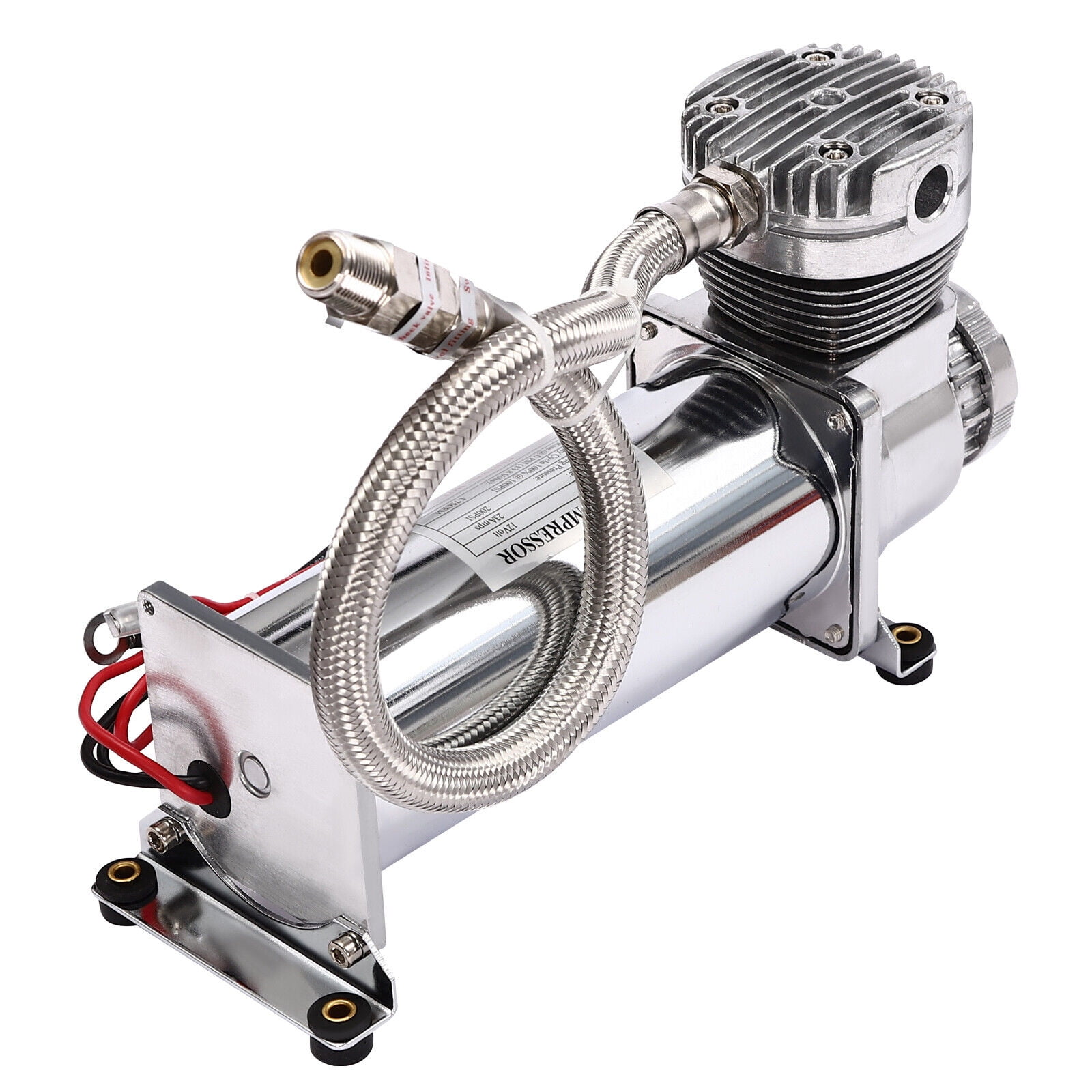 200PSI Air Compressor Kit, Air Ride Suspension Compressor, Heavy Duty Air Compressor 12V Power Input Plug