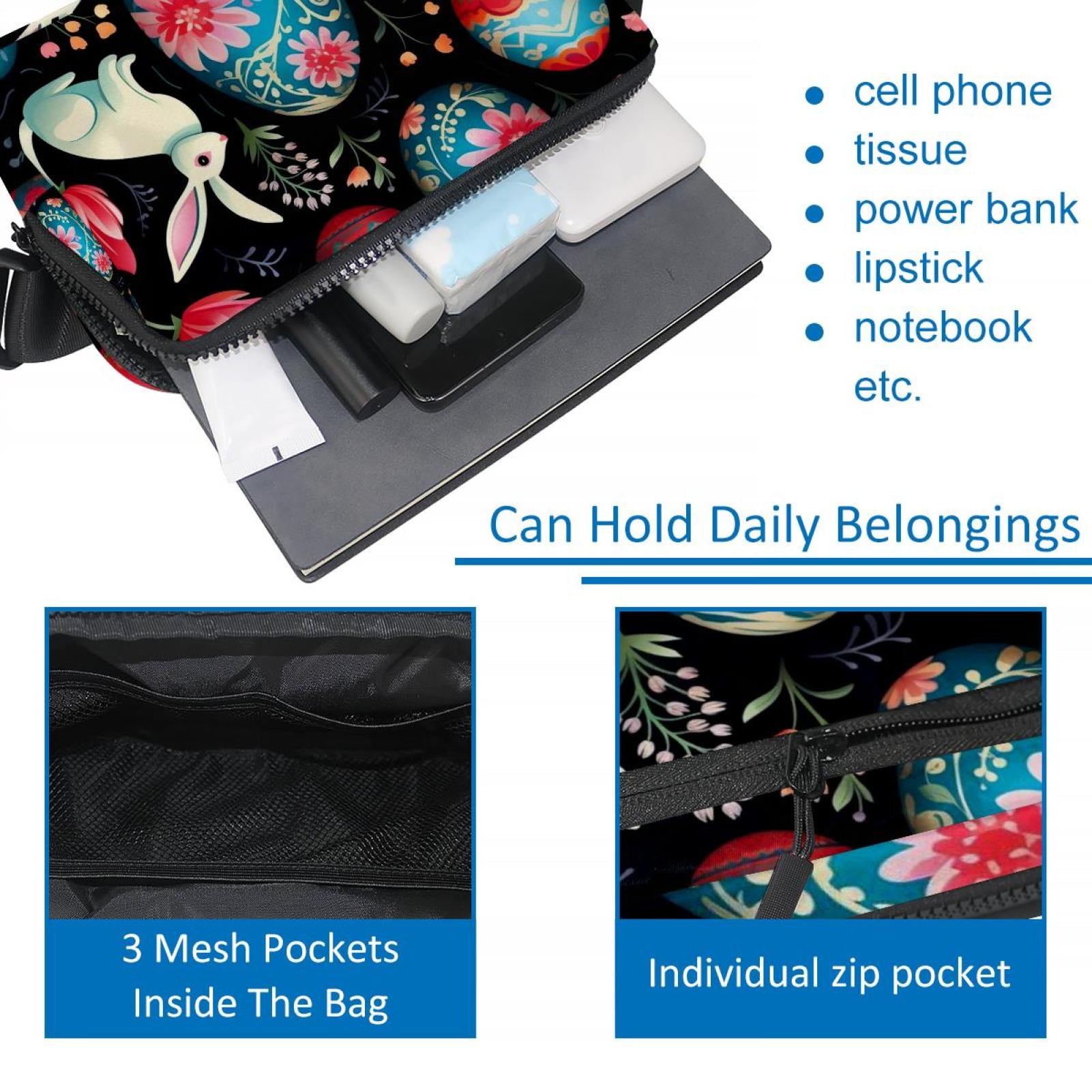 Easter Lightweight Adjustable Running Belt Waist Bag with Extension Strap - Unisex