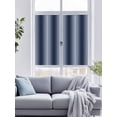 thumbnail image 4 of Non-Adhesive Static Cling Window Tint, Navy Blue Ombre Window Privacy Film Frosted, Farmhouse Blue Gradient Modern Art Insulated Windows Frosted Films for Living room, 35.4 x 78.7 Inches, 4 of 9