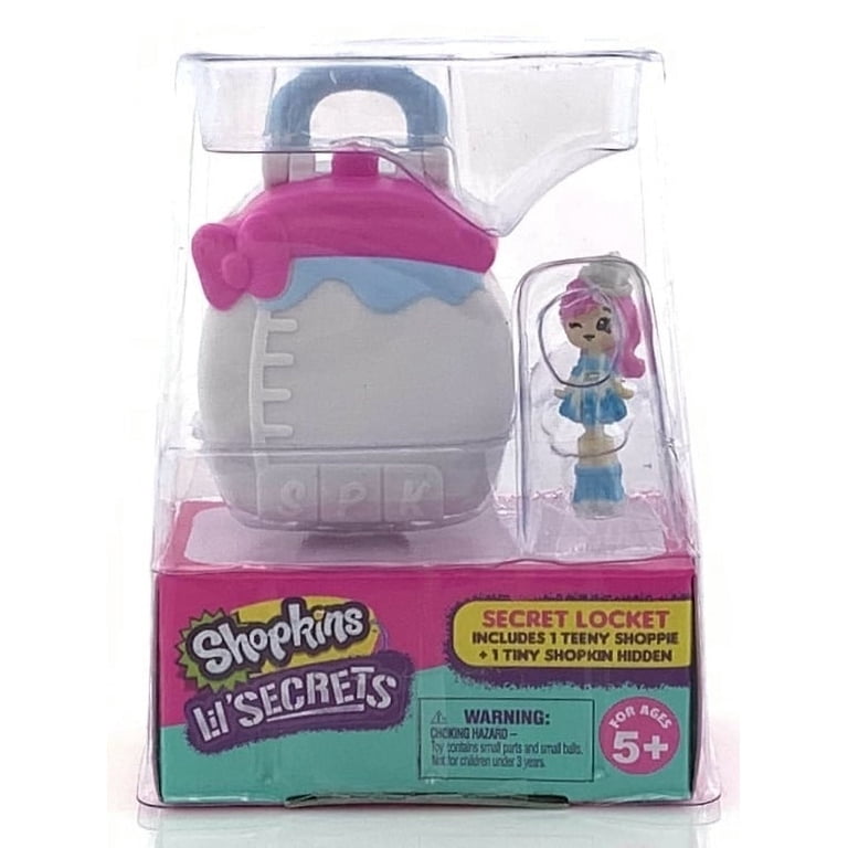 Shopkins Lil' Secrets – Lil Giggles Secret Locket Baby Bottle Toy With Tiny Shoppie Figure