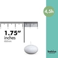 thumbnail image 2 of Velas flotantes Bolsius, blancas, 20 unidades, 4,5 cm, 125 ml, 5 horas de duración, 2 of 9