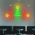 thumbnail image 3 of Craftnamesign Christmas Tree Heartbeat Neon Light Sign, Xmas Decor, Christmas Tree Wall Sign, 3 of 5
