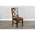 thumbnail image 5 of Sunny Designs Santa Fe 19" Double Crossback Wood Chair in Dark Chocolate, 5 of 6