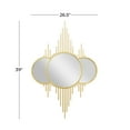 thumbnail image 4 of CosmoLiving by Cosmopolitan 3 Overlapping Round Gold Metal, Glamorous and Contemporary Wall Mirror, 27"W x 39"H, 4 of 14