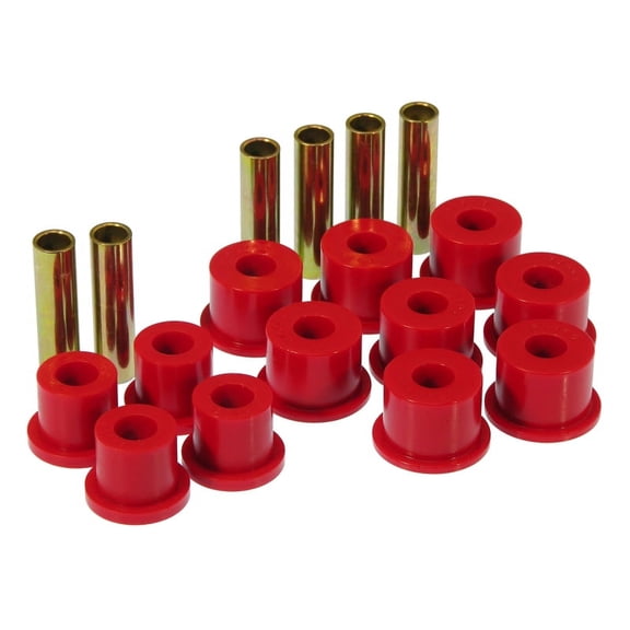 Prothane 88-98 GM 2/4wd Rear Spring & Shackle Bushings - Red Fits select: 1988-1999 CHEVROLET GMT-400, 1995-1999 CHEVROLET TAHOE