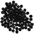 thumbnail image 3 of 100Ensemble Bouchons Ronds en Plastique Noir pour Tuyaux de Scellage Usage Domestique, 3 of 9