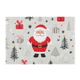 thumbnail image 7 of Yayeee Bath Rug for Bathroom Floor Non Slip Rectangle Fluffy Soft Absorbent Mat, 16"x24", Gray Christmas Santa, 7 of 7