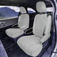 thumbnail image 2 of For 2021-2024 Toyota Sienna FH Group Neoprene Custom Fit Waterproof Car Seat Covers - Solid Gray 2nd Row for 7 Passenger, 2 of 5