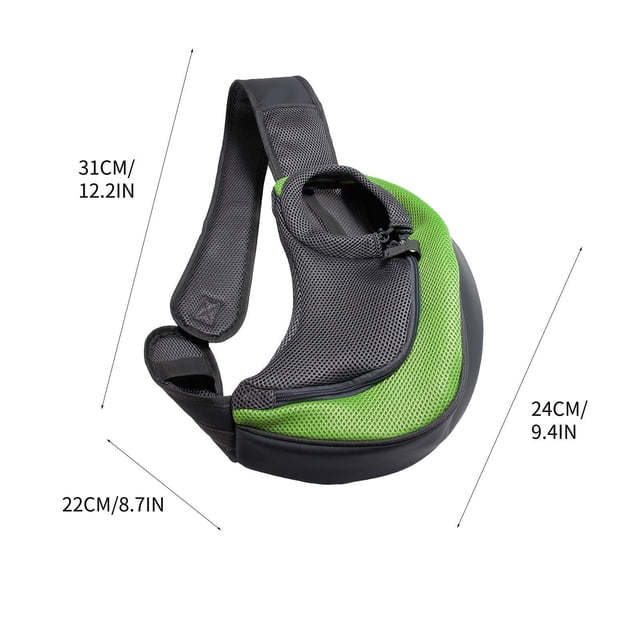 Dog Backpack Carrier for Small Dogs Up to 6 Pounds Breathable Mesh Pet Sling with Padded Straps and Secure Buckle Closure