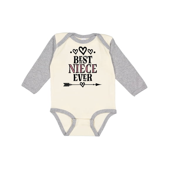 Inktastic Best Niece Ever from Aunt Girls Long Sleeve Baby Bodysuit